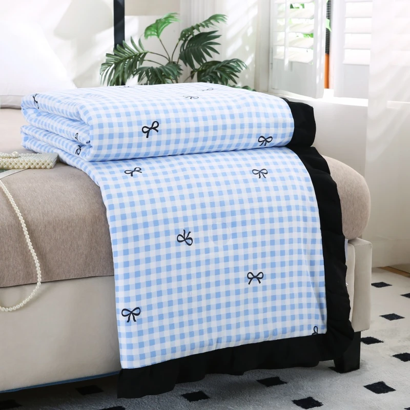 空调被夏凉被可机洗被子夏被单人宿舍夏季水洗棉被芯薄款2025新款