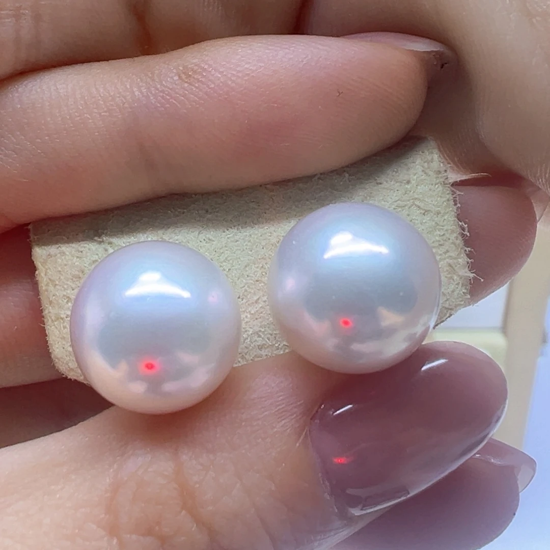 银S925镶嵌淡水珍珠耳饰