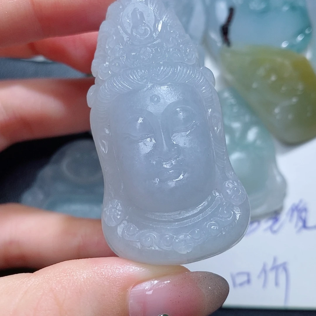 定制翡翠未镶嵌毛货付款后联系客服确认抛光