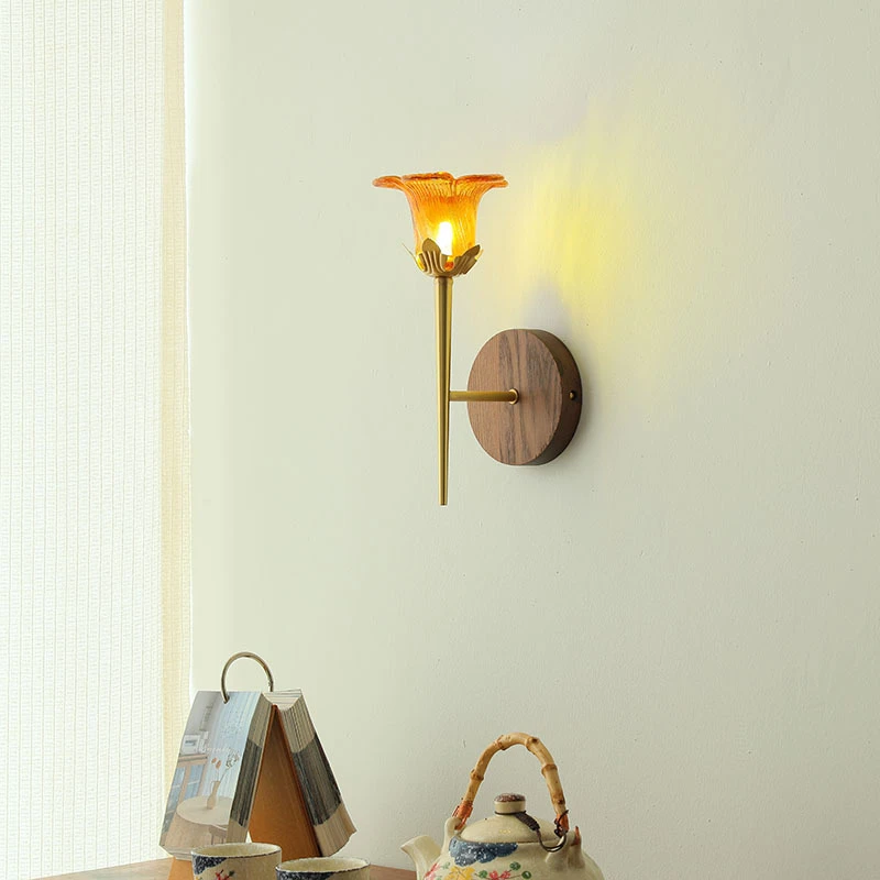 兰黛 中古侘寂氛围感治愈宋代美学客厅卧室床头玄关过道楼梯壁灯