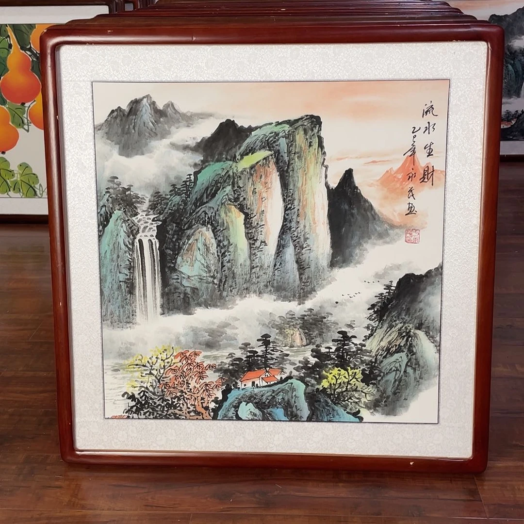 国画带框尺寸63*63厘米