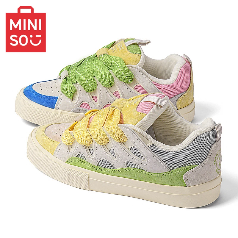 名创优品鸳鸯面包鞋潮流百搭板鞋设计高级运动休闲鞋潮流帆布鞋子