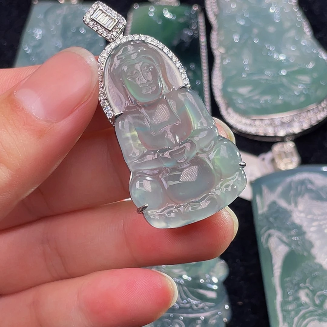 翡翠颈饰未镶嵌6，