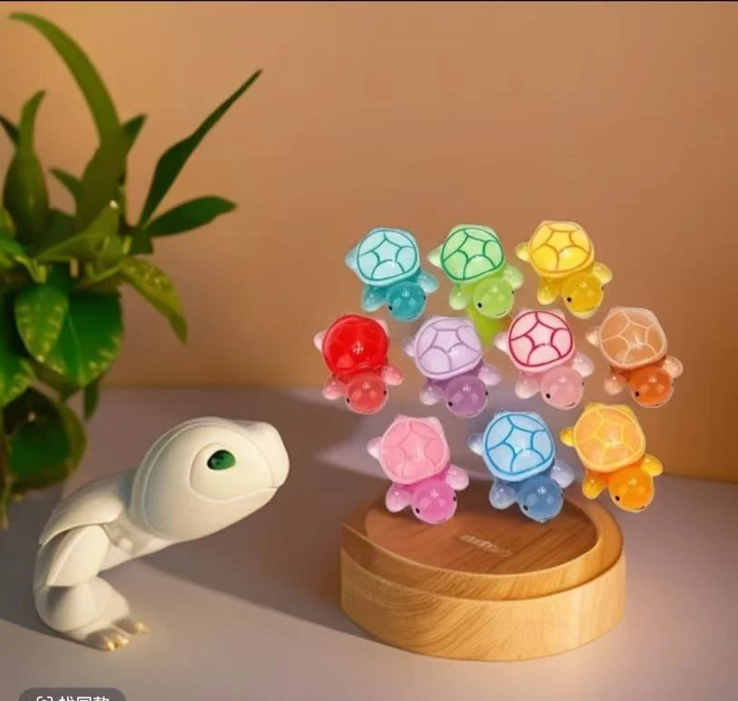 【直播拆迷你】夜光乌龟对对碰手工神器创意DIY玩具摆件网红动物