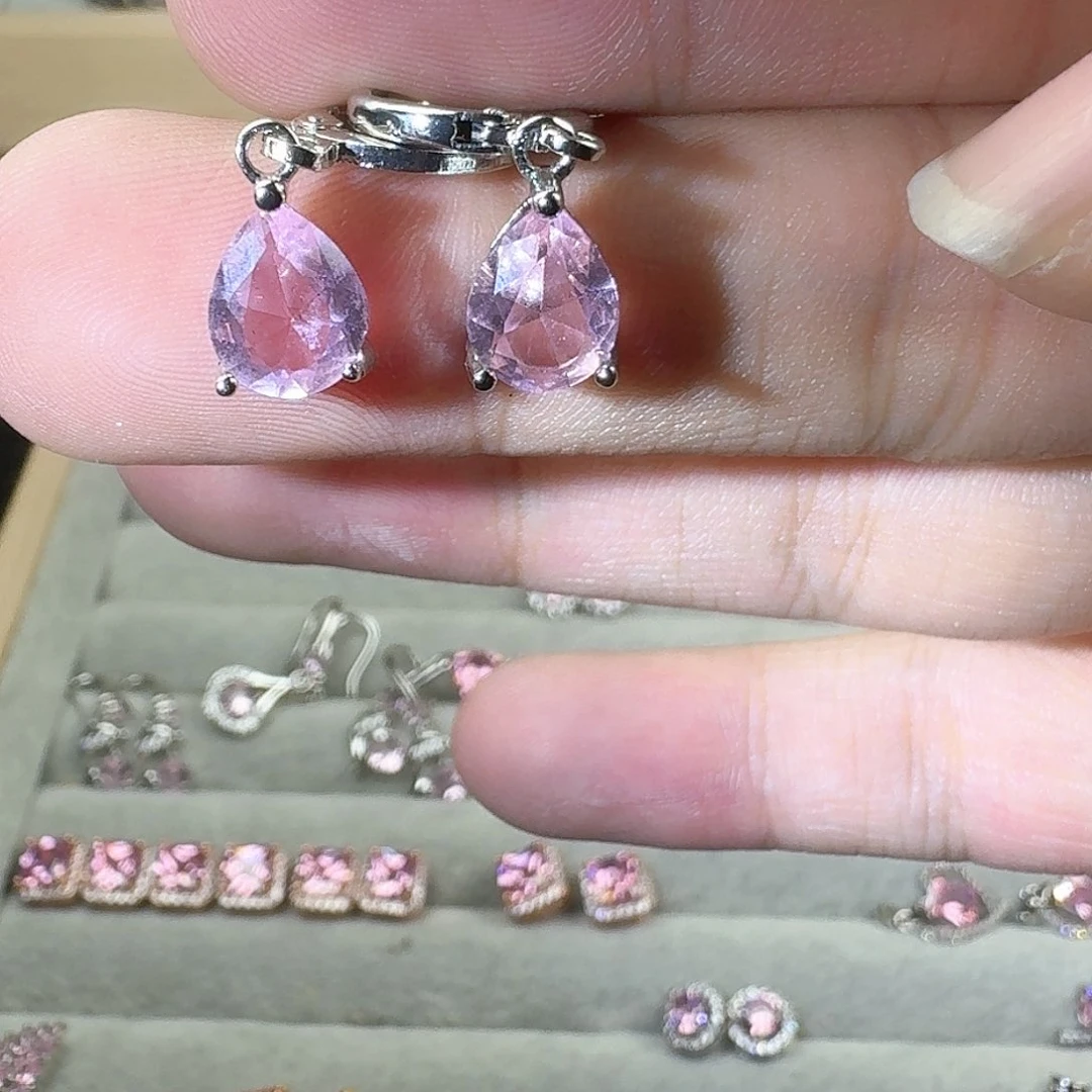 芙蓉石戒指银S925镶嵌