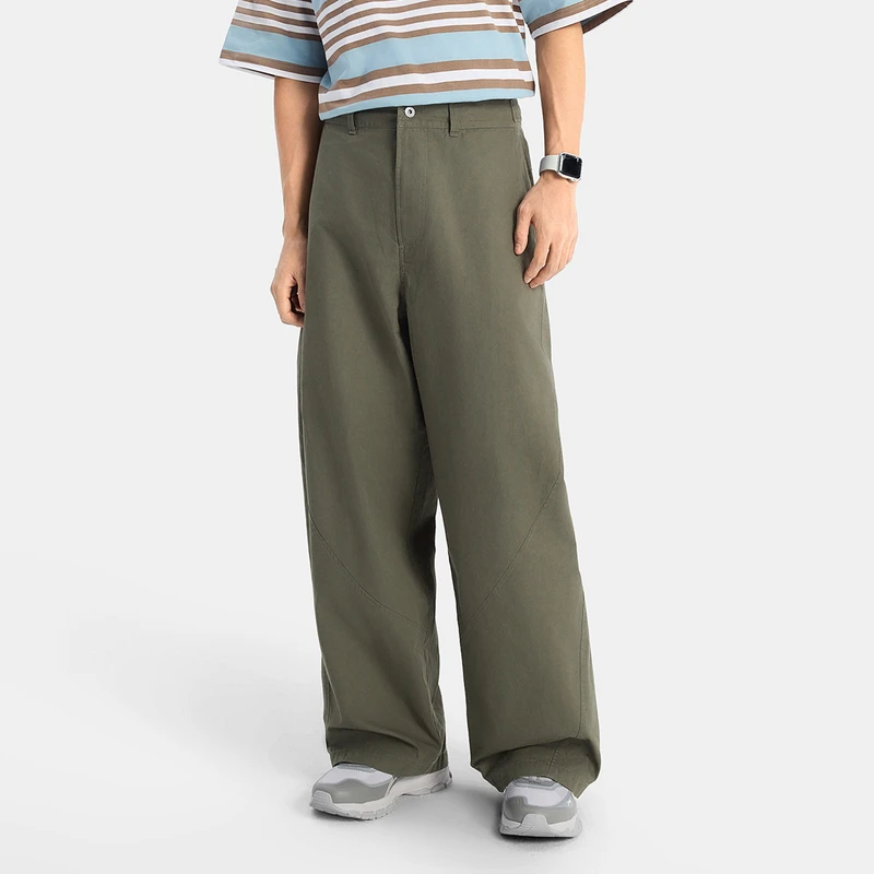 李宁官方新品CF溯秋季裤子男流光风百搭阔腿休闲运动长裤AKXV073