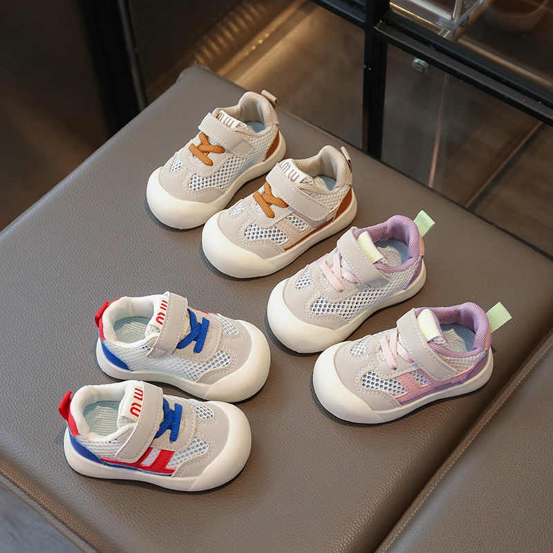 ABC宝宝镂空网鞋夏季软底学步鞋0-1-3岁小童运动鞋女童透气板鞋2