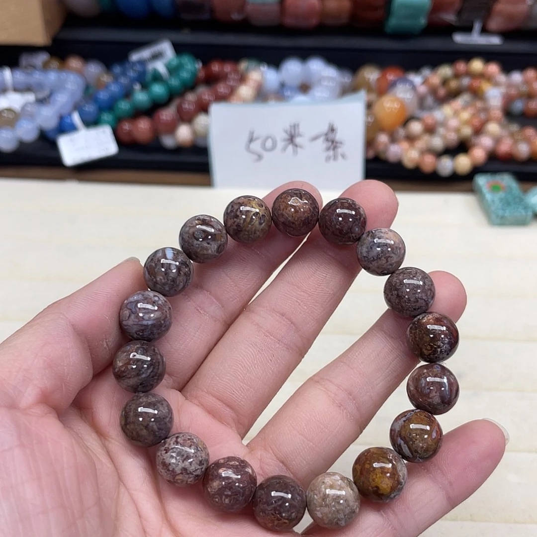 硅化珊瑚（珊瑚玉）手串未镶嵌萍***垒065