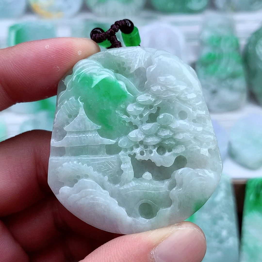 颈饰未镶嵌翡翠翡翠吊坠