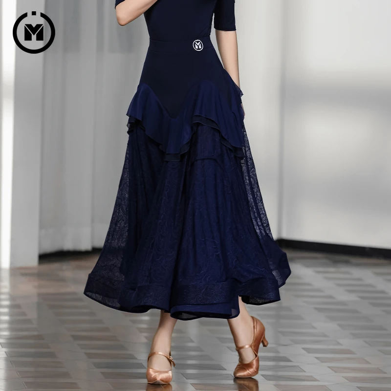 IAMYC摩登舞裙2025新款摩登舞大摆鱼骨半身裙B20087