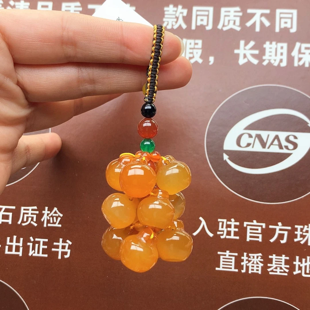 【闪购商品】玛瑙/玉髓车挂未镶嵌钥匙扣