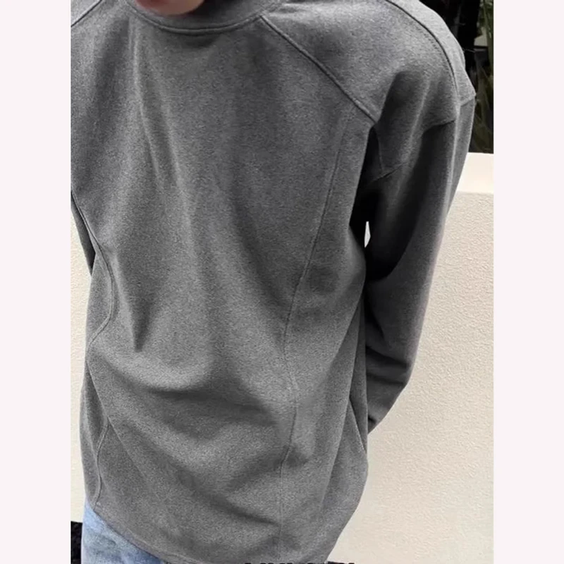 马煜 24SS秋冬长袖t恤内搭裁片解构设计三色保暖基础德绒打底衫