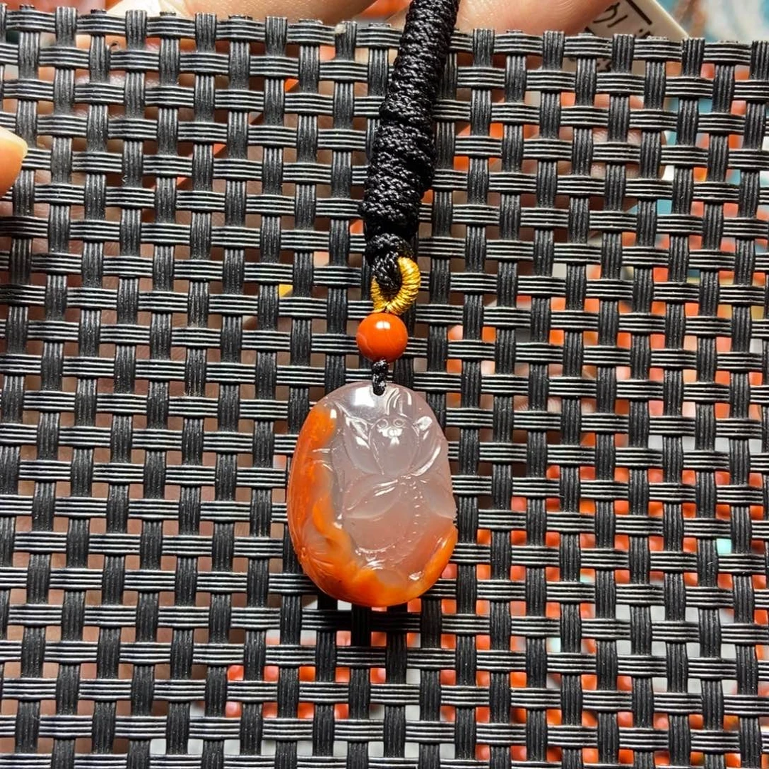 南红玛瑙未镶嵌吊坠(不含链)