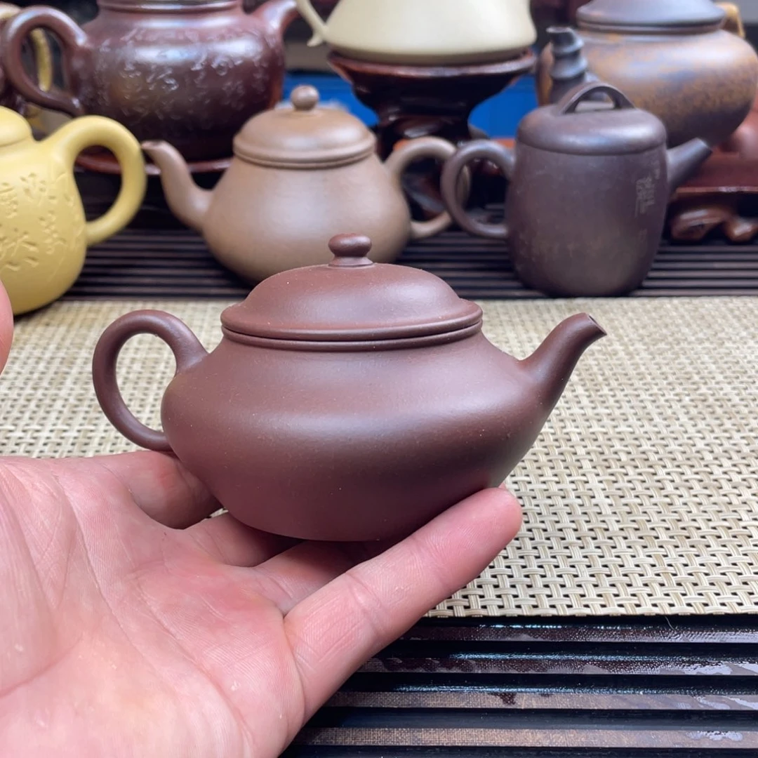 茶壶紫砂紫泥小精品