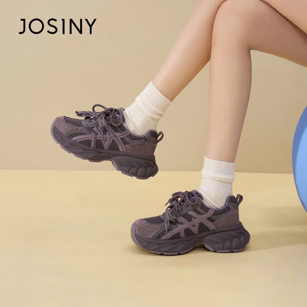 卓诗尼厚底加绒老爹鞋女冬季新款保暖时尚复古百搭运动休闲女鞋