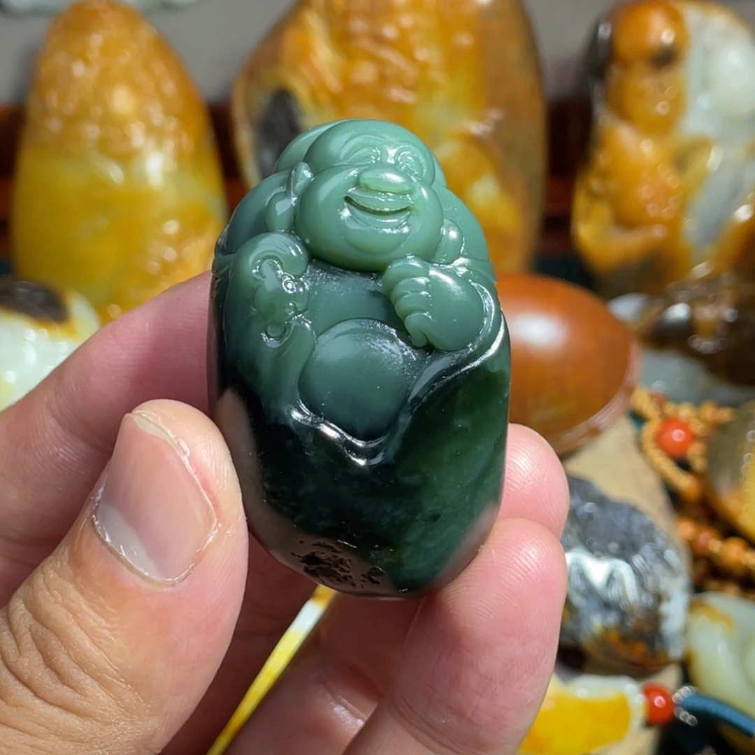 和田玉未镶嵌吊坠(不含链)