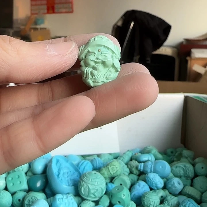 印石昌化石财神一个