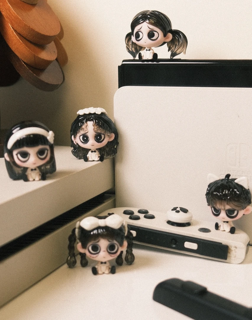 【代拆】kiki排排坐萌粒系列潮玩可爱摆件