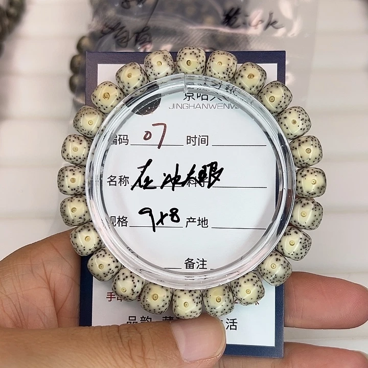星月菩提吊坠灰冰大眼