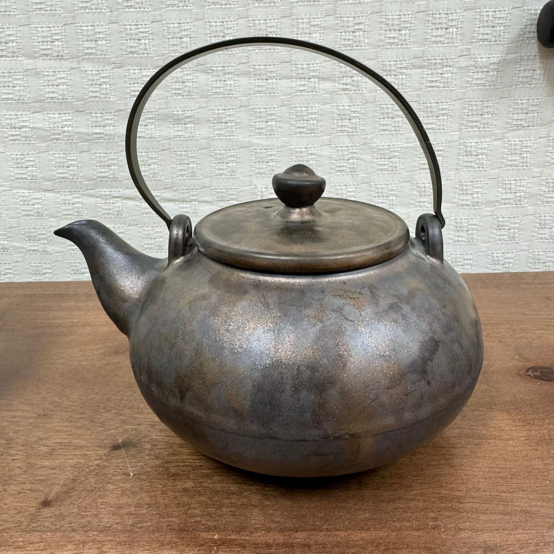 窑变金铜禅香壶煮水复古日式泡壶