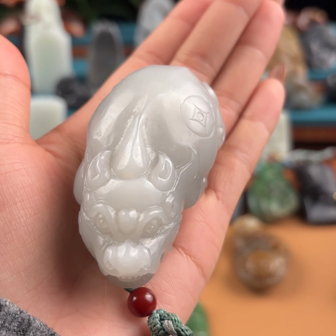 和田玉未镶嵌挂件