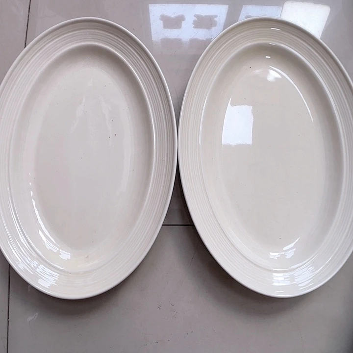 瓷片瑕疵特价陶瓷鱼盘