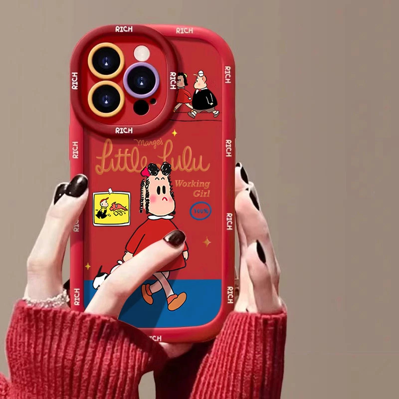 原田治露露女孩适用苹果16promax手机壳iphone15/14软13泡芙12/11