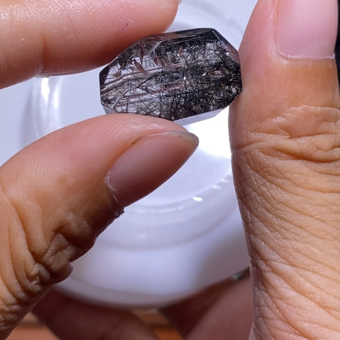 一***嘛水晶手链未镶嵌大异形黑发晶
