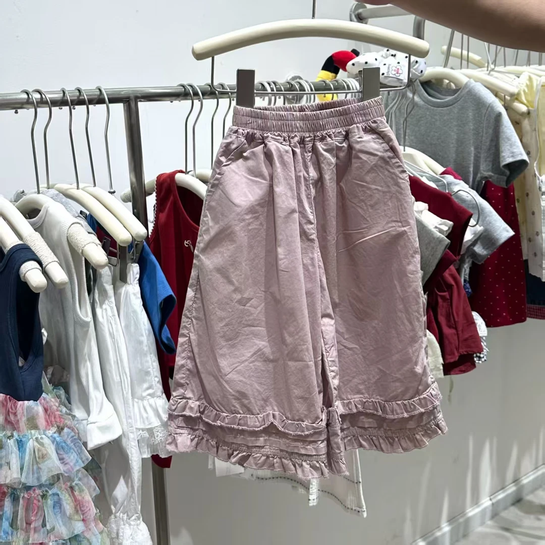 【线下品牌波妞】女童夏季韩版休闲阔腿休闲裤 251539