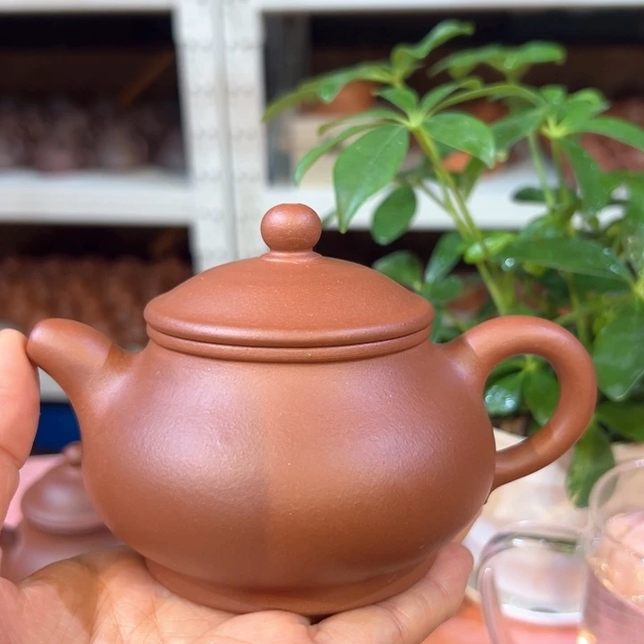 茶壶紫砂紫泥潘壶240c c