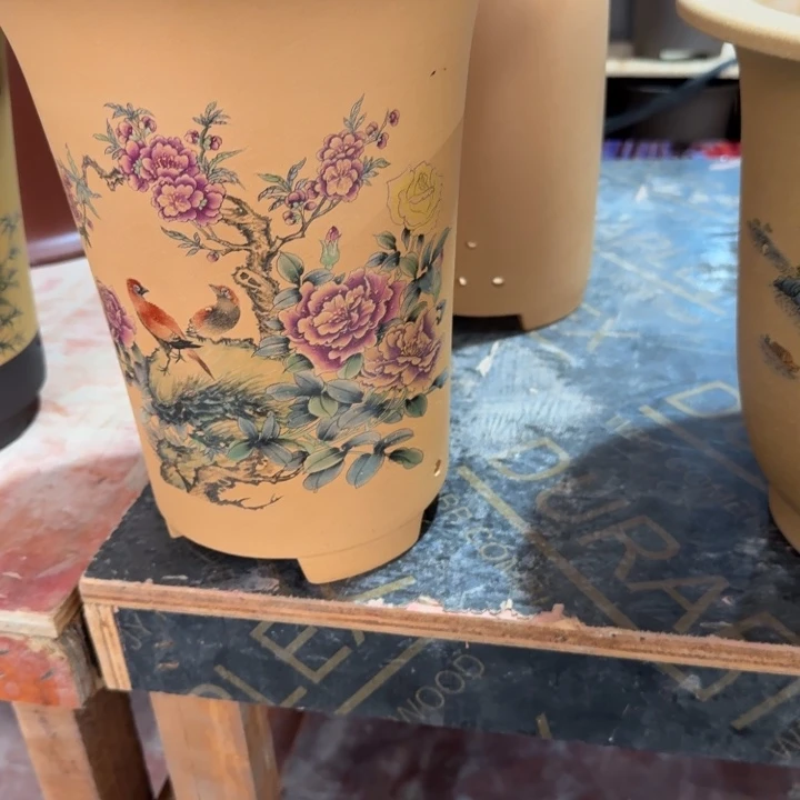 紫砂花盆 高度25口径20