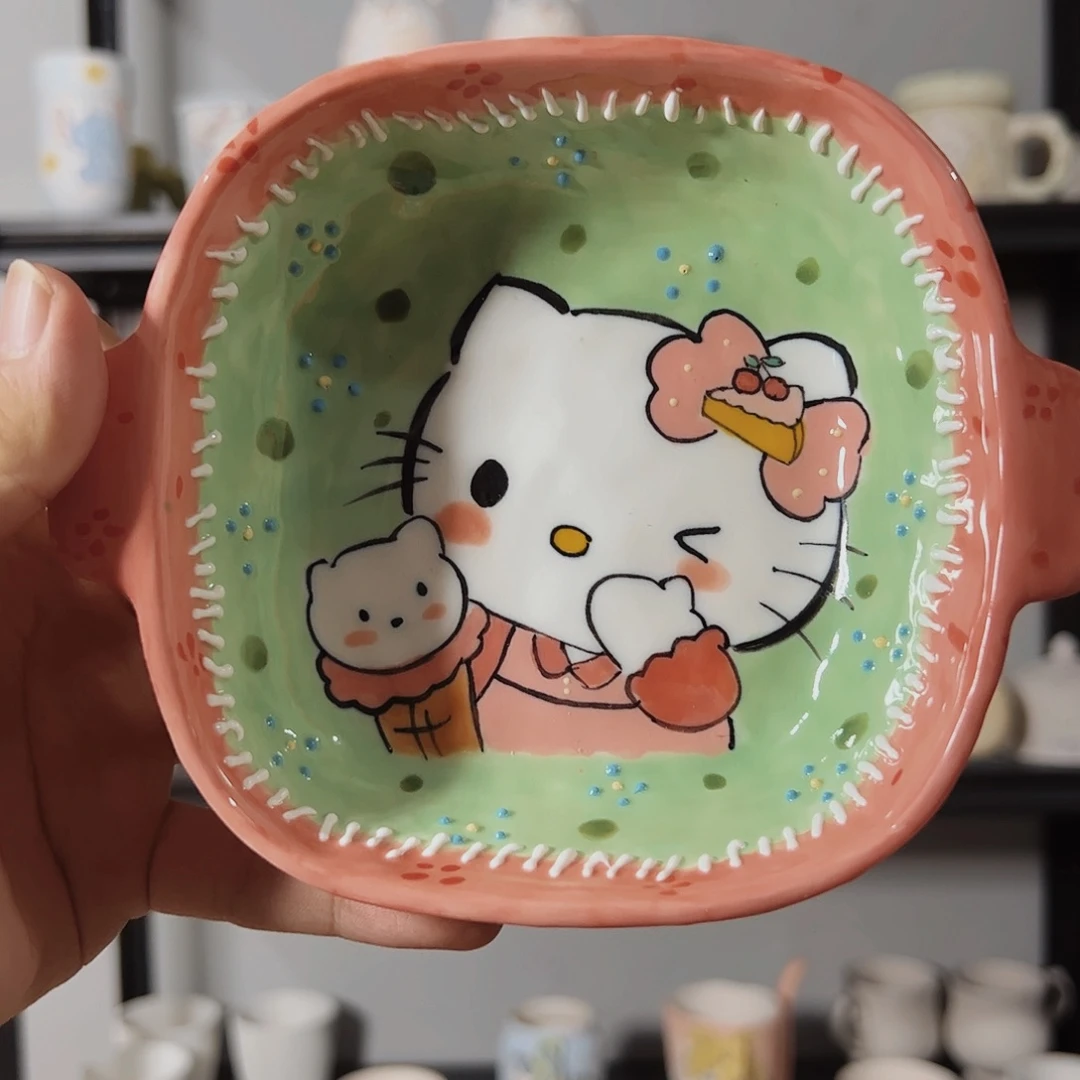 景德镇陶瓷杯手绘