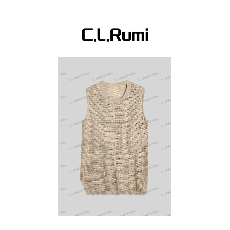 【Rumi时装】“悦夏”25夏绢丝麻松弛感干爽宽松百搭背心上衣7052bx