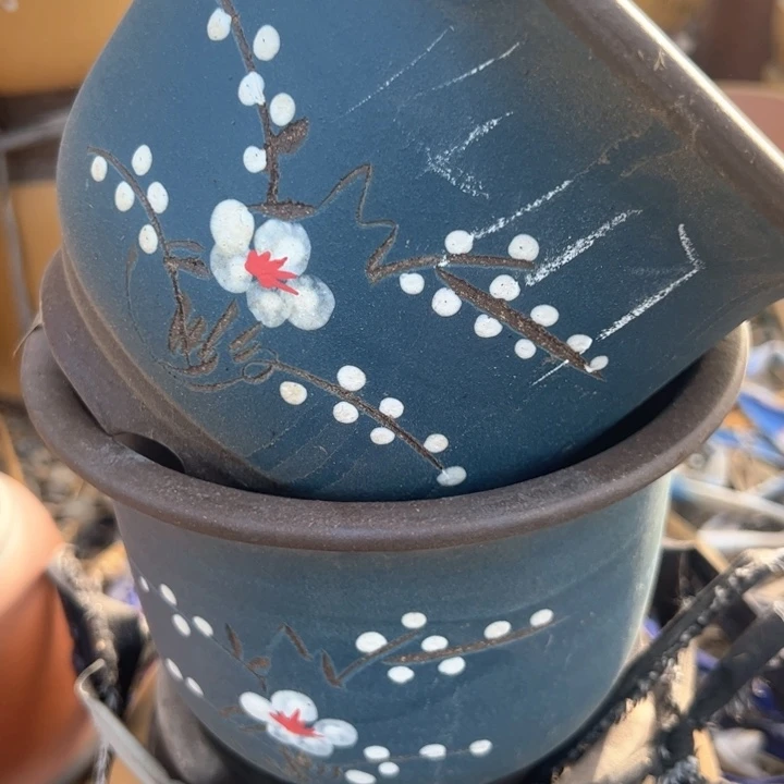 紫砂碗盆口17高14