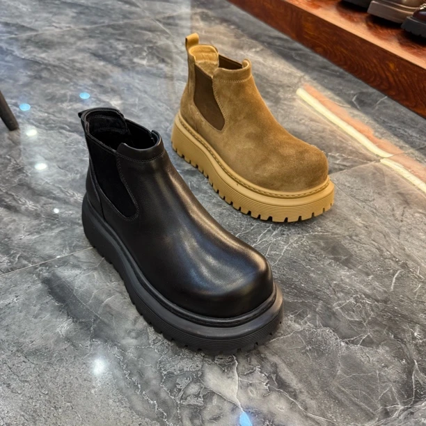 棉鞋纯皮大头马丁靴小一码拍