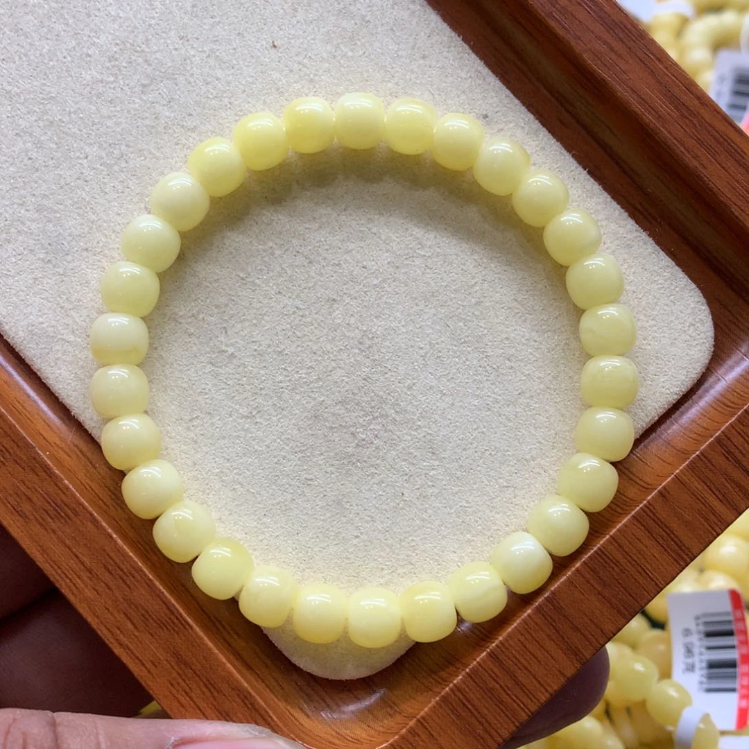 未镶嵌蜜蜡手链蜜蜡