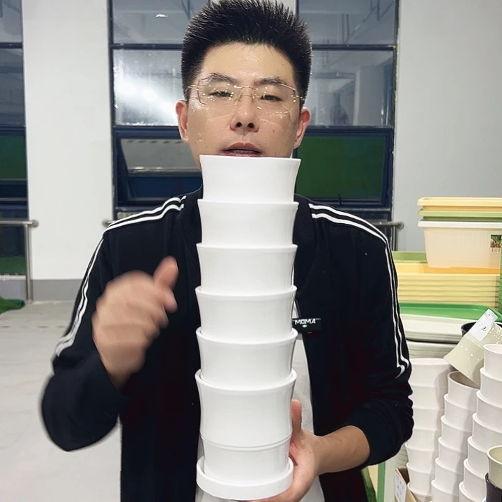 竹节口12高12白色6只带托