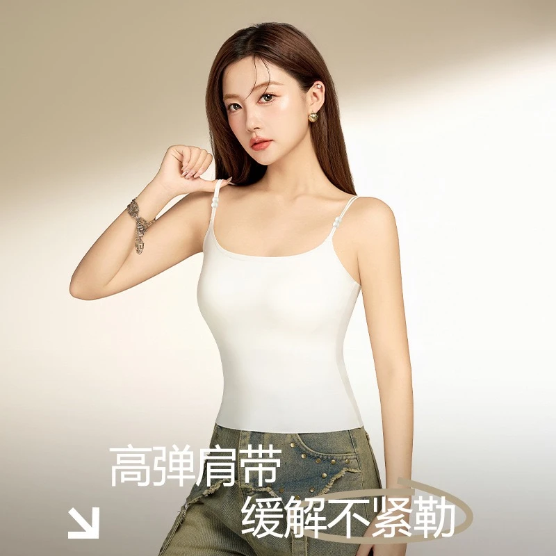 夏季无痕文胸背心薄款美背内衣女款花香薰女士透气打底吊带新款女