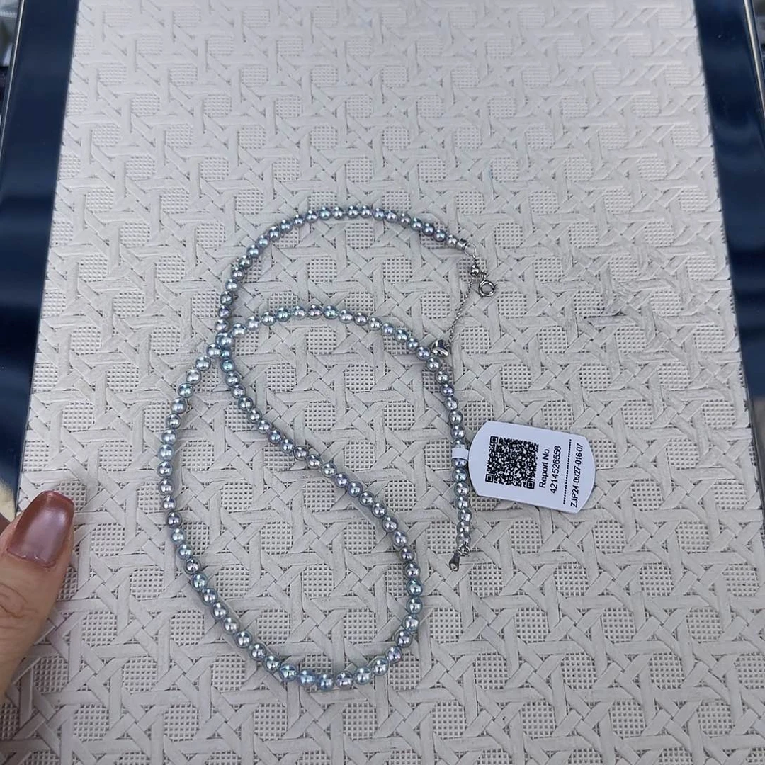 海水珍珠项链未镶嵌甜*4214526558