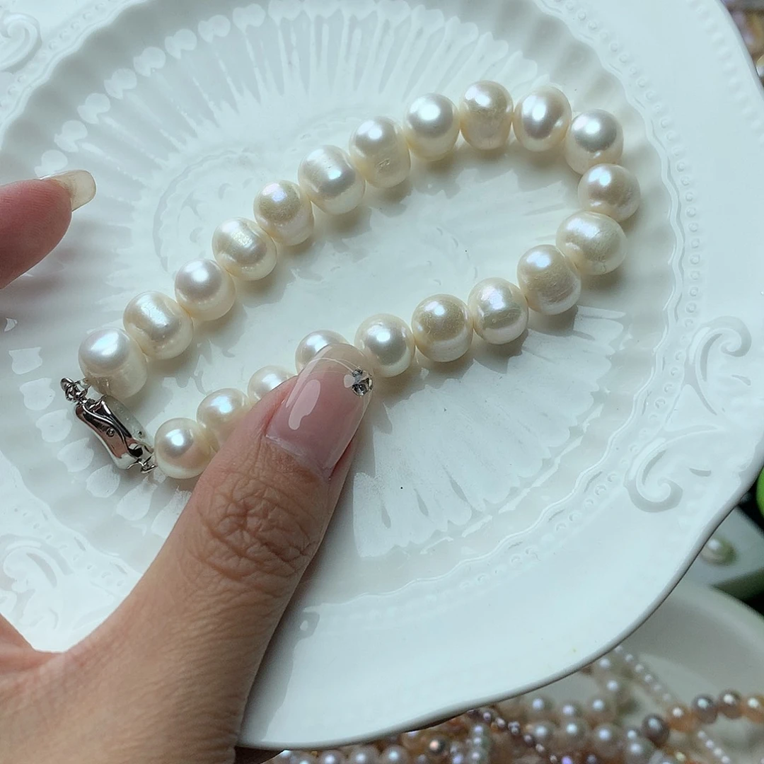 淡水珍珠9-10未镶嵌sl9手链