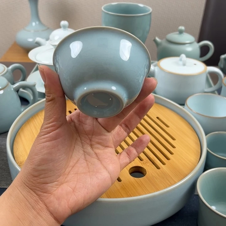 杯天青永乐压手杯一级全品