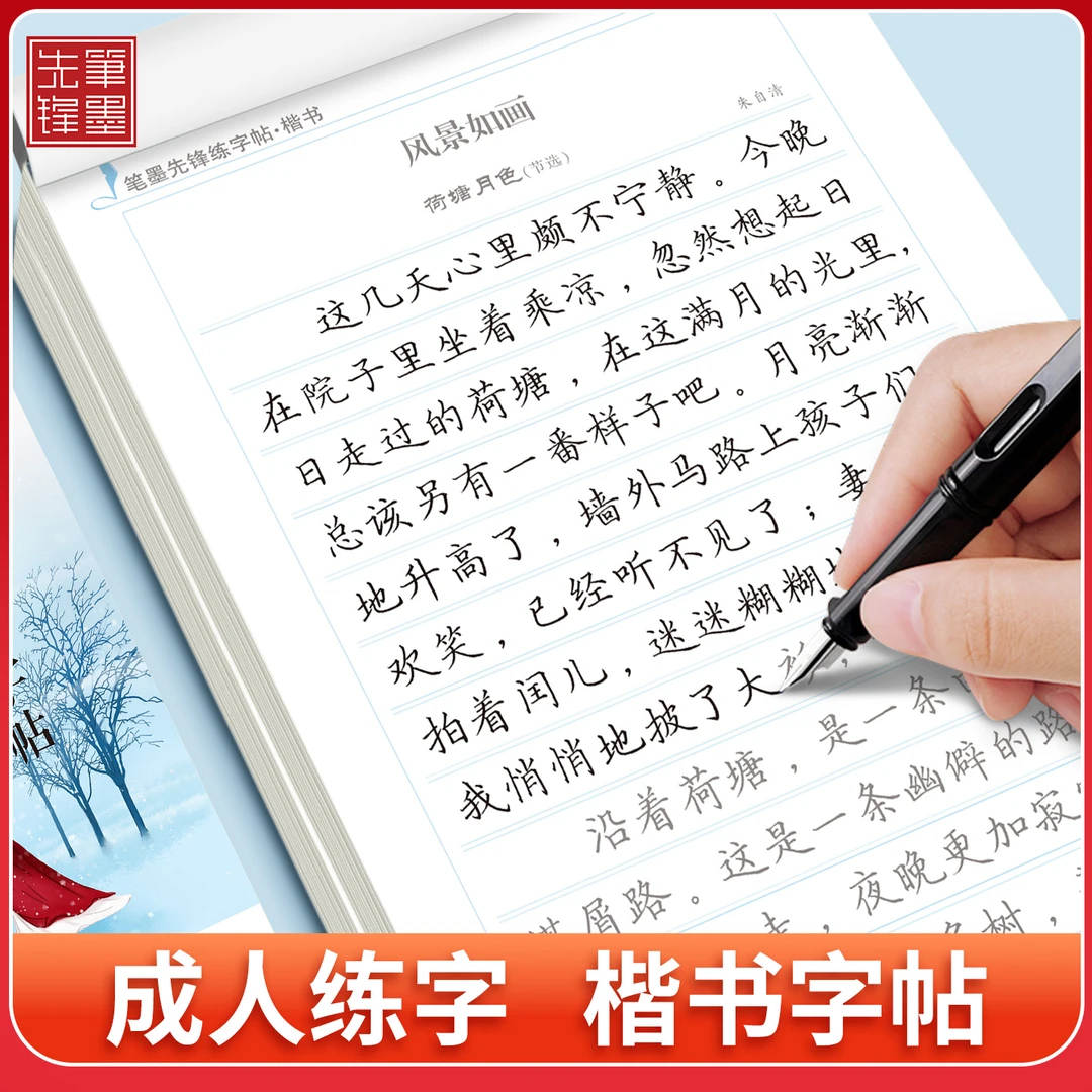 练字帖成人楷书行楷临摹字帖男生女生漂亮字体初学者通用楷书速成