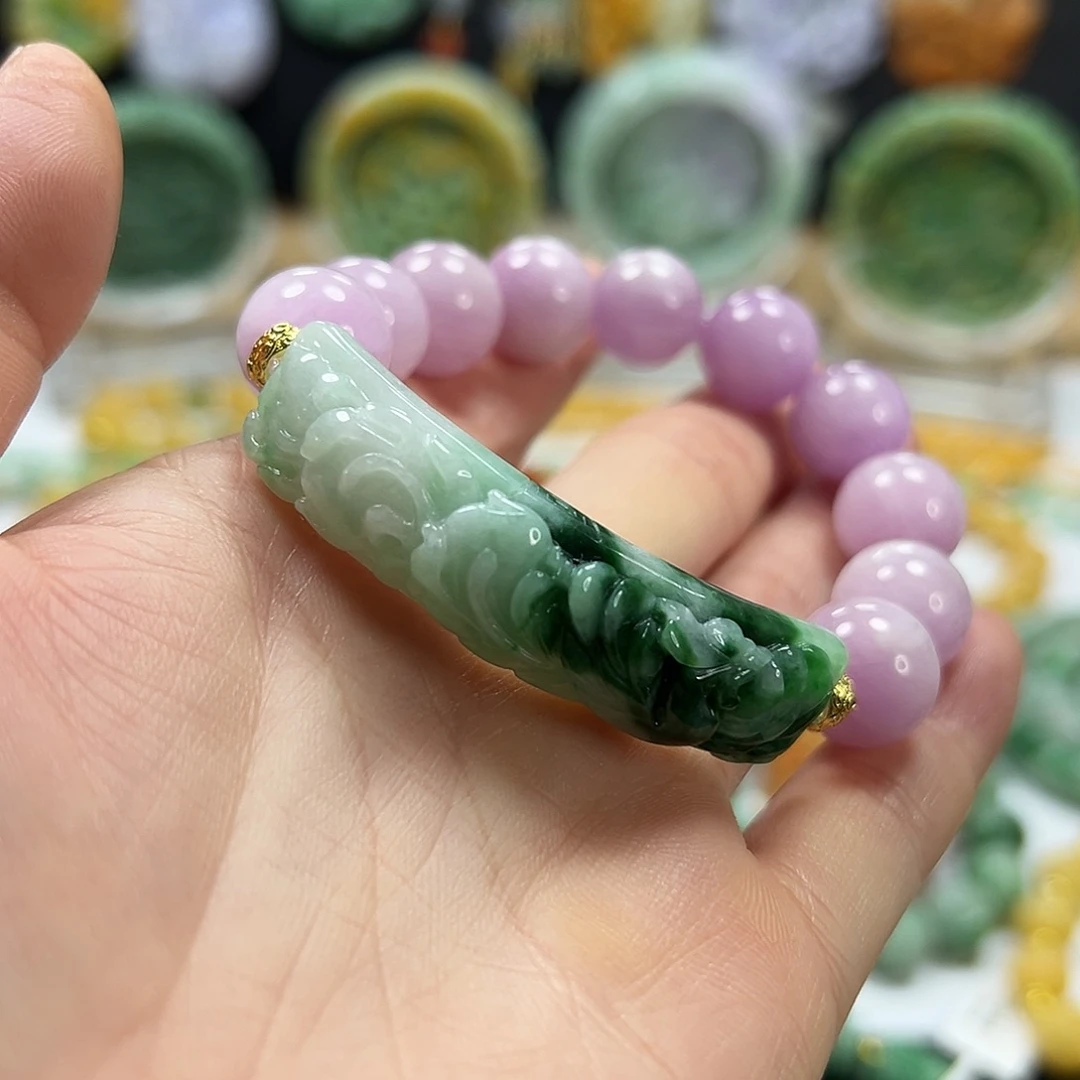 翡翠未镶嵌手链手牌