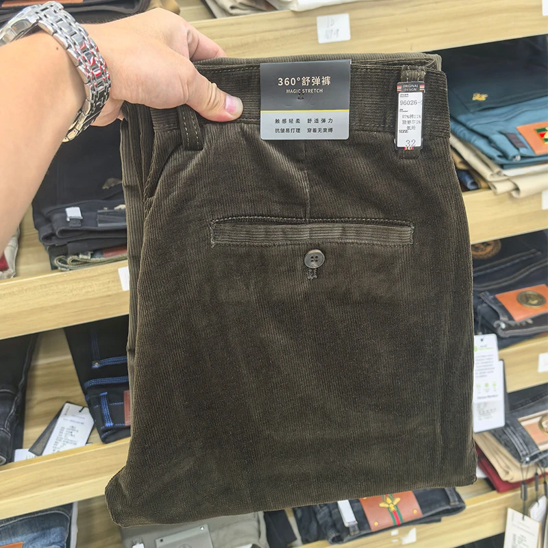 【罗仔精选】男士秋冬灯芯绒休闲裤厚款长裤冬季男裤QJ-96026
