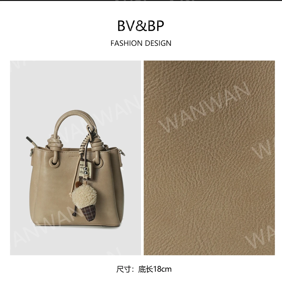 【婉婉老板娘】2025早春新款手提单肩斜挎轻奢女包BV7077-轻乳茶