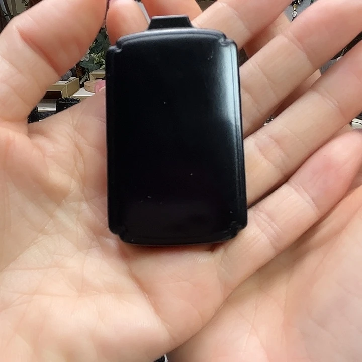 和田玉（墨玉）未镶嵌颈饰平安牌