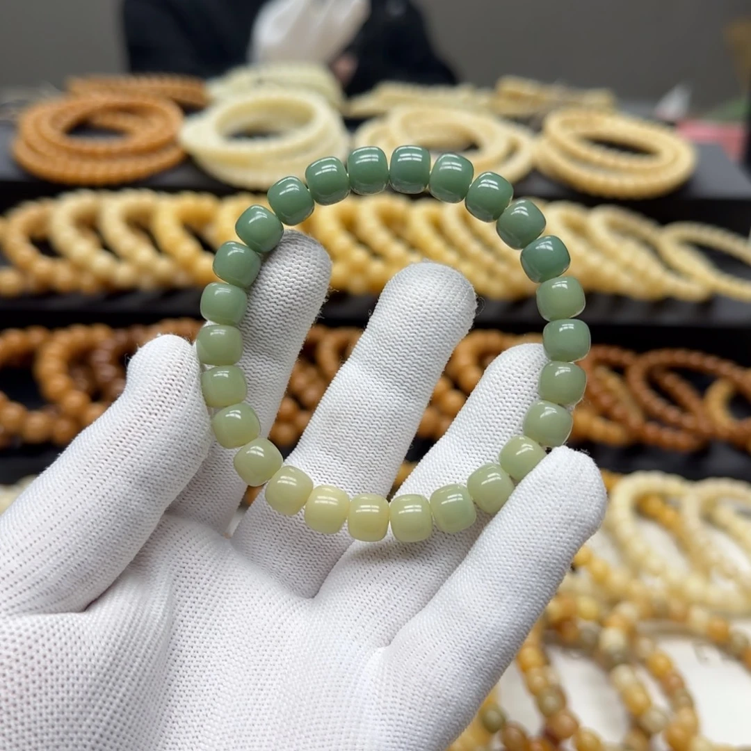 手串菩提根/象牙果8×9 5年 渐变 鬼工