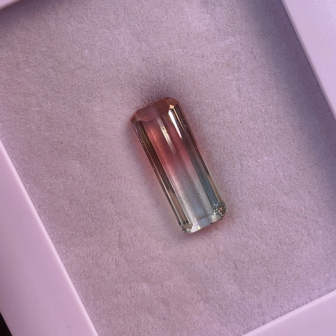 未镶嵌裸石碧玺西瓜碧玺裸石6.8ct