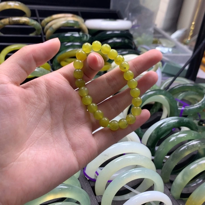 未镶嵌蛇纹石玉手镯330