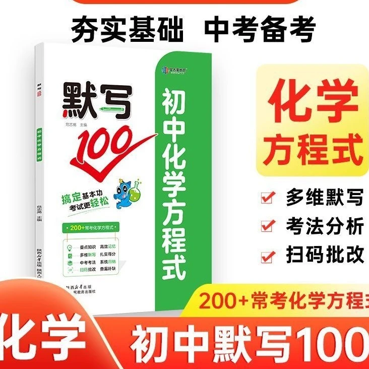 2025新版 初中化学方程式默写100 高效记忆多维考点速记知识 提分